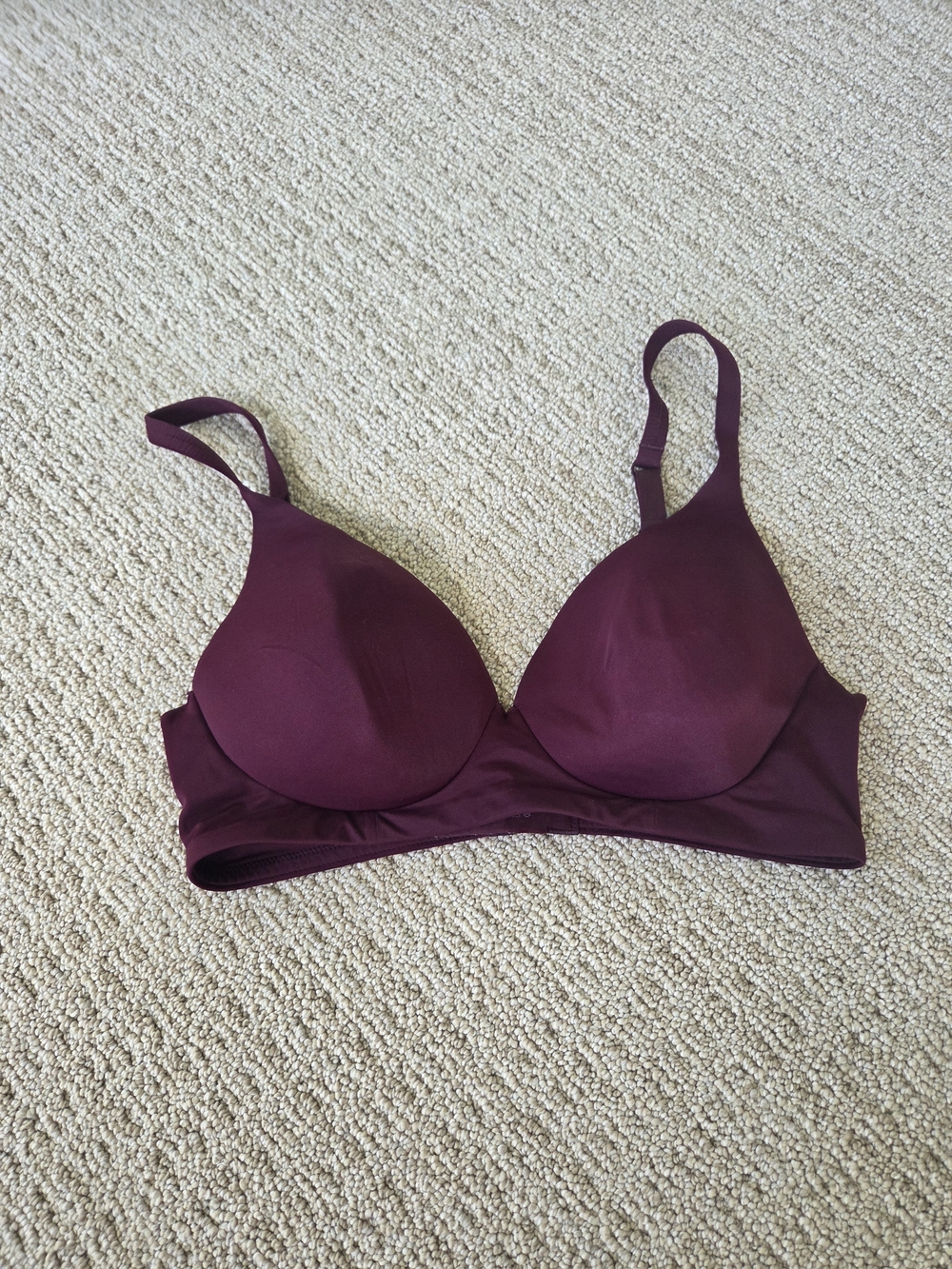 Jockey Smooth T-Shirt Bra in Maroon
